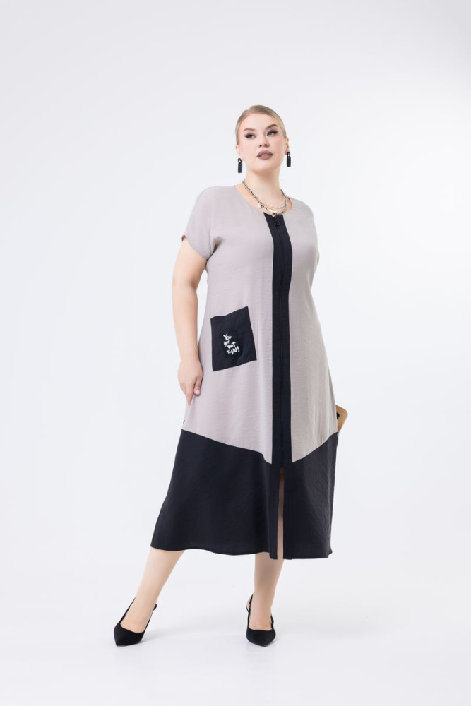 172960-1_бежево-черный_1 платье_result