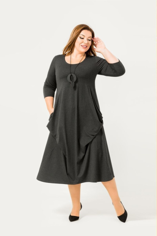 18617-1_серый_1, платье