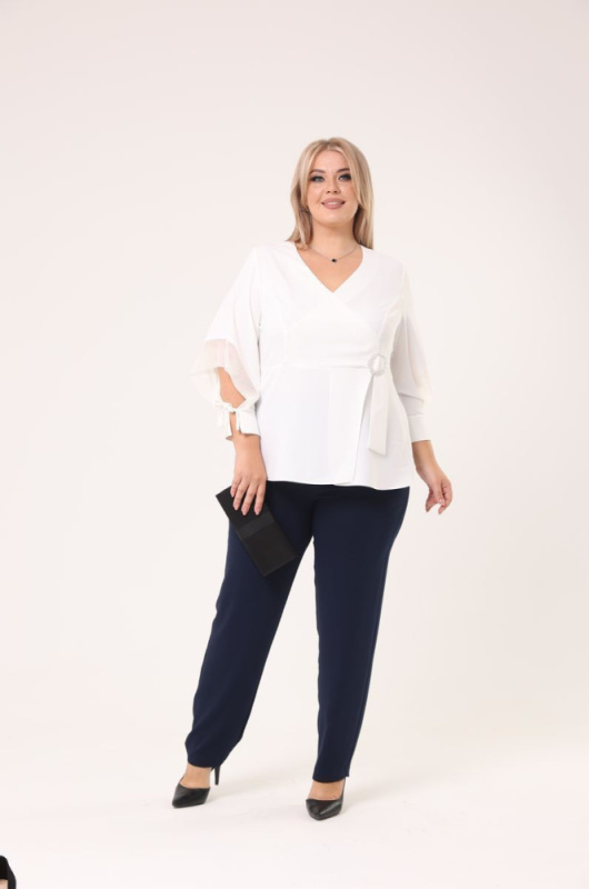 132406-1_молочный_1 блузон, 132408-1_синий_1 брюки