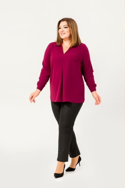 171929-1_бордовый_1 блузка, 171945-1_синий_1 брюки