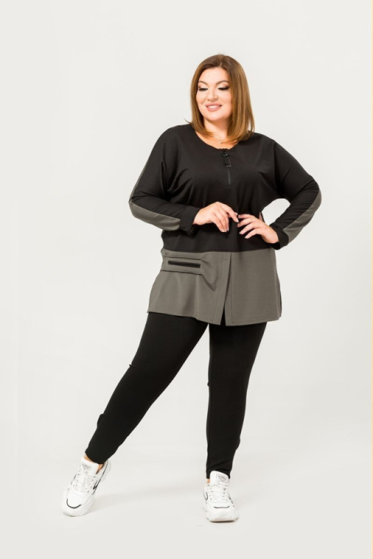 18624-1_чёрный_3, брюки 132028-1_хаки_2, свитшот